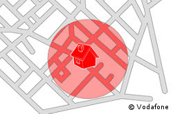 Der "Zuhause"-Bereich deckt bei Vodafone einen Radius von circa zwei Kilometern ab